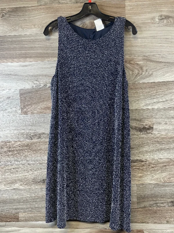 Dress Casual Midi By Msk In Blue, Size: Xl Stylish Halter Neck Midi Dress