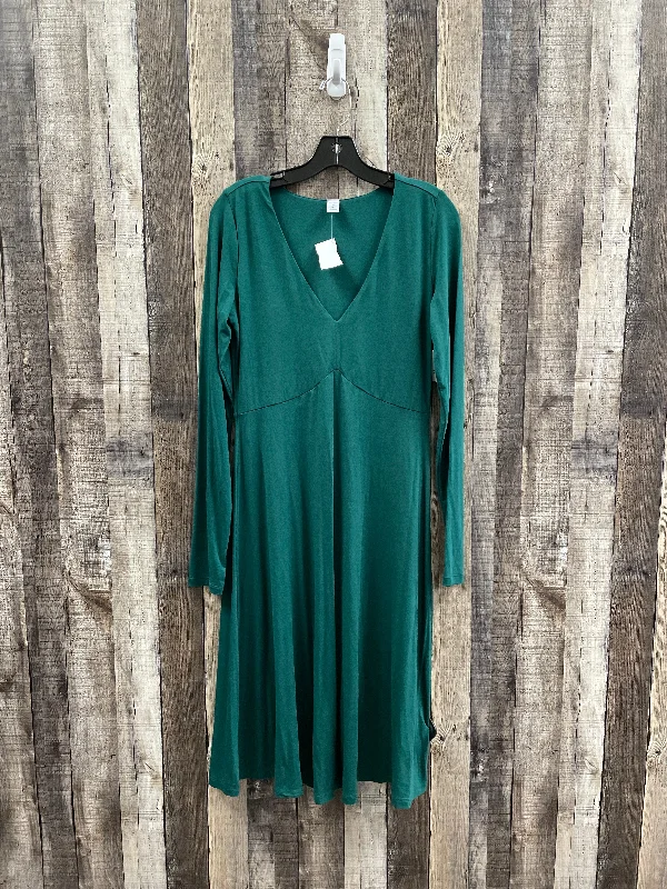 Dress Casual Midi By Old Navy In Green, Size: M Comfortable Sleeveless Midi Dress