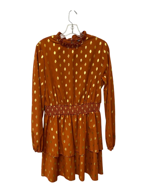 Dress Casual Midi By Shein In Polkadot Pattern, Size: L Trendy Ruffle Hem Midi Dress Dress Casual Midi By Shein In Polkadot Pattern, Size: L Trendy Ruffle Hem Midi Dress
