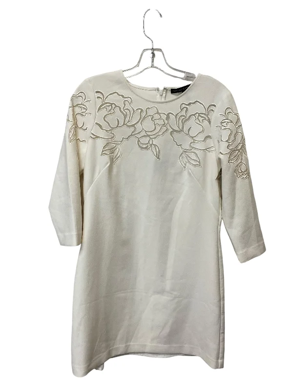 Dress Casual Midi By White House Black Market In White, Size: 6 Comfortable Geometric Print Midi Dress Dress Casual Midi By White House Black Market In White, Size: 6 Comfortable Geometric Print Midi Dress