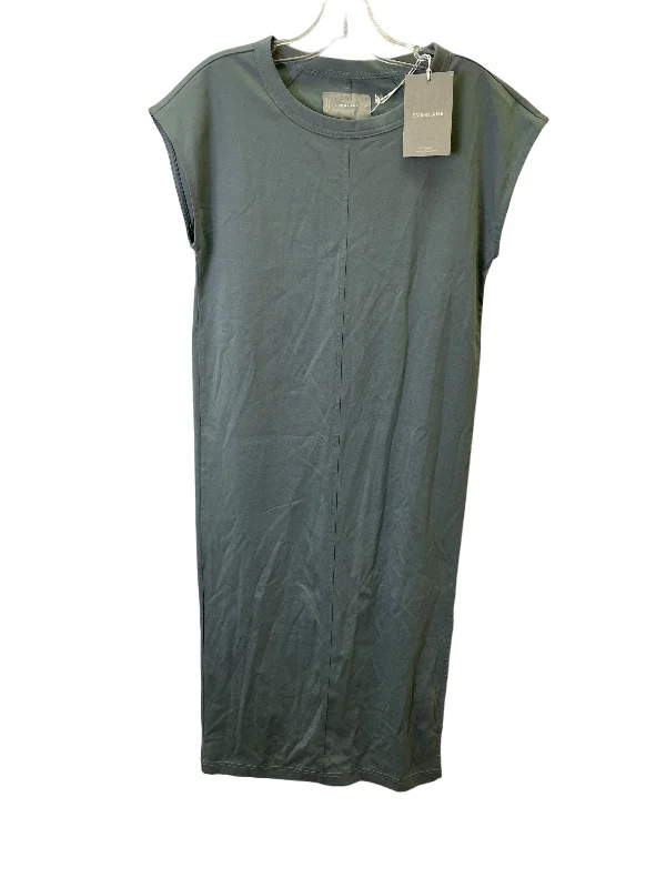 Green Dress Casual Midi By Everlane, Size: Xs Elegant Pleated Detail Midi Dress