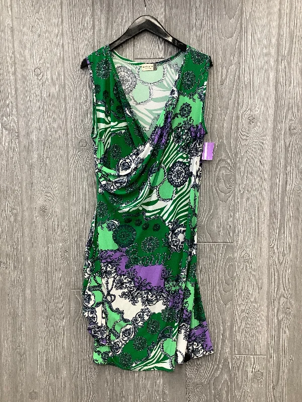 Green Dress Casual Midi Jon And Anna, Size L Trendy Boho Midi Dress