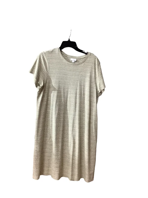 Green Dress Casual Midi Pure Jill, Size L Fashionable Fitted Midi Dress