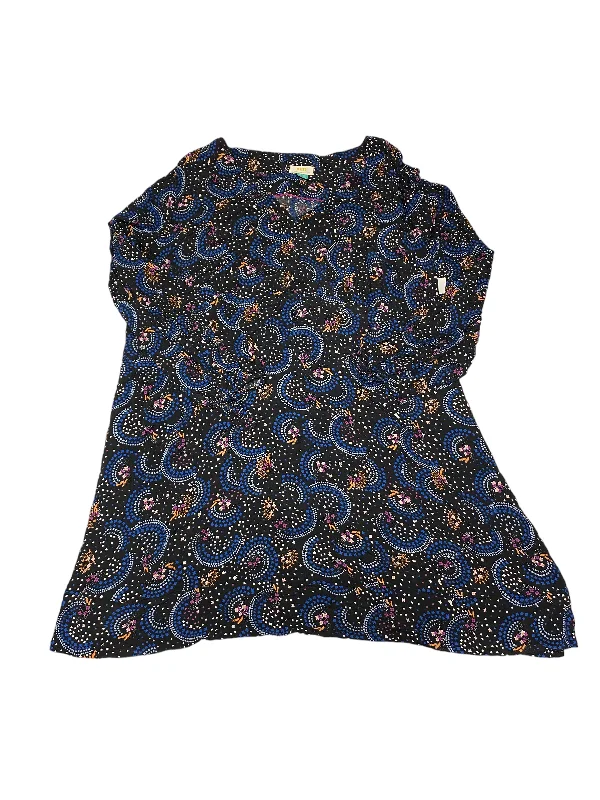 Multi-colored Dress Casual Midi Maeve, Size 22 Comfortable Geometric Print Midi Dress