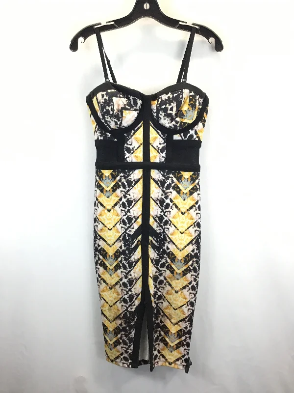 Multi-colored Dress Casual Midi Material Girl, Size M Trendy Shift Midi Dress