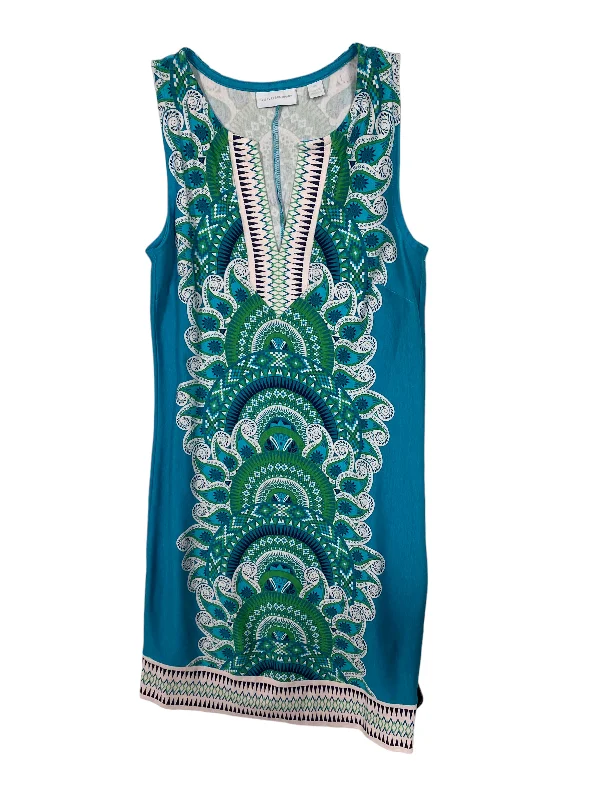 Multi-colored Dress Casual Midi New York And Co, Size Xs Stylish Striped Midi Dress