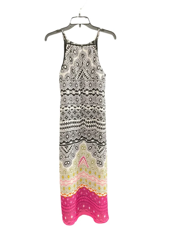 Multi-colored Dress Casual Midi Old Navy, Size S Cozy A-Line Midi Dress