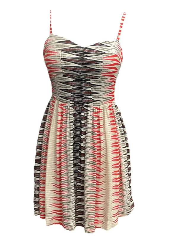 Multi-colored Dress Casual Midi Tart, Size Xs Fashionable Wide Leg Midi Dress