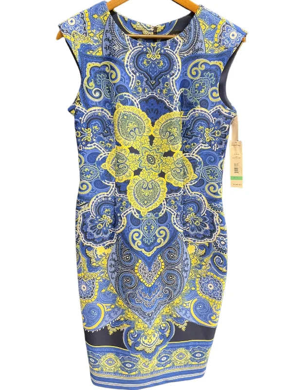 Paisley Print Dress Casual Midi Madison, Size M Fashionable Polka Dot Midi Dress