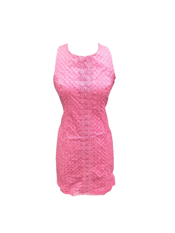 Pink Dress Casual Midi Crown And Ivy, Size 4 Stylish Wraparound Midi Dress