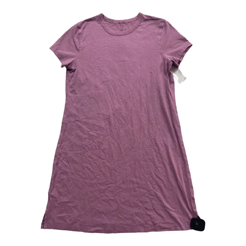 Pink Dress Casual Midi Lululemon, Size M Chic Off-Shoulder Midi Dress