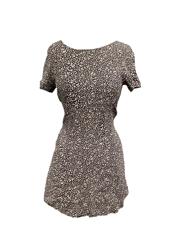 Polkadot Pattern Dress Casual Midi Mango, Size Xs Comfortable Knitwear Midi Dress