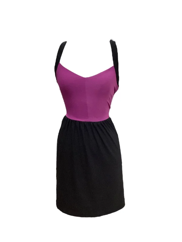 Purple Dress Casual Midi Bebop, Size Xl Chic Bohemian Midi Dress