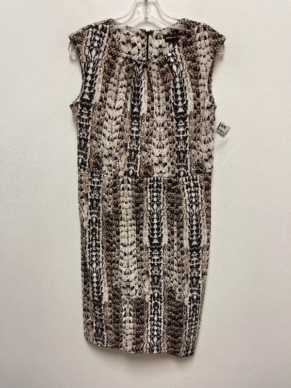 Tan Dress Casual Midi Dana Buchman, Size M Elegant Satin Midi Dress