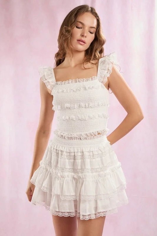 Lace Trim With Ruffle Detail Solid Crop Top Chenille Fabric Brocade Fabric Lace Fabric Lace Trim With Ruffle Detail Solid Crop Top Chenille Fabric Brocade Fabric Lace Fabric