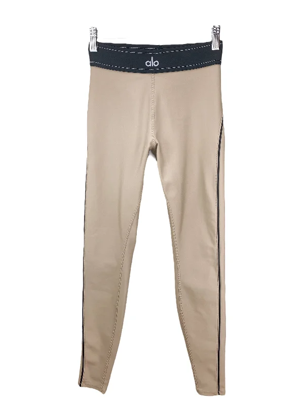 Alo Yoga Women's Airlift High-Waist Suit Up Legging Taupe Size S Comfortable Zip-Up Leggings Alo Yoga Women's Airlift High-Waist Suit Up Legging Taupe Size S Comfortable Zip-Up Leggings